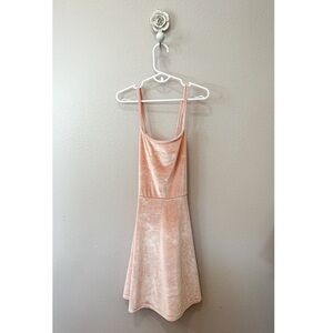Sugar and Jade pink velvet dress